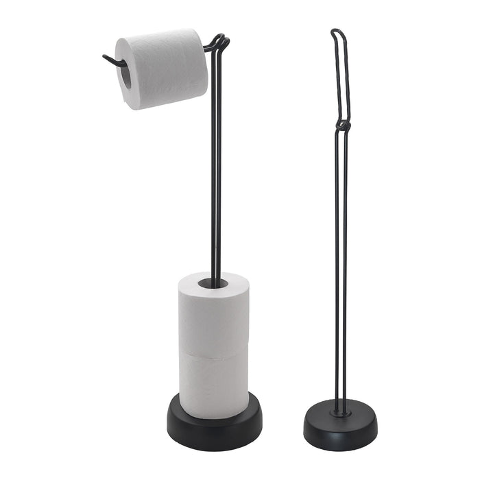 GEDY MU371400000 MINU Matte Black Freestanding Towel Rack and Column