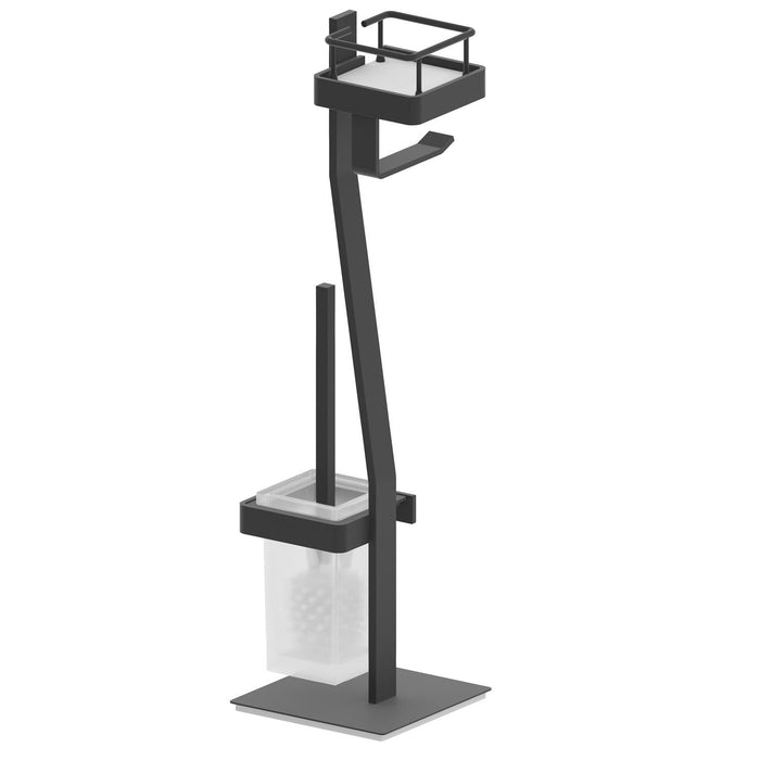 BELTRAN 11533 TURIN Black Roll Holder with Guard