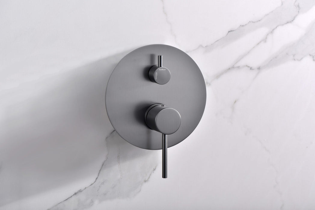 IMEX GPM039/BGM MONZA Conjunto Grifo Ducha Monomando Empotrado Black Gun Metal