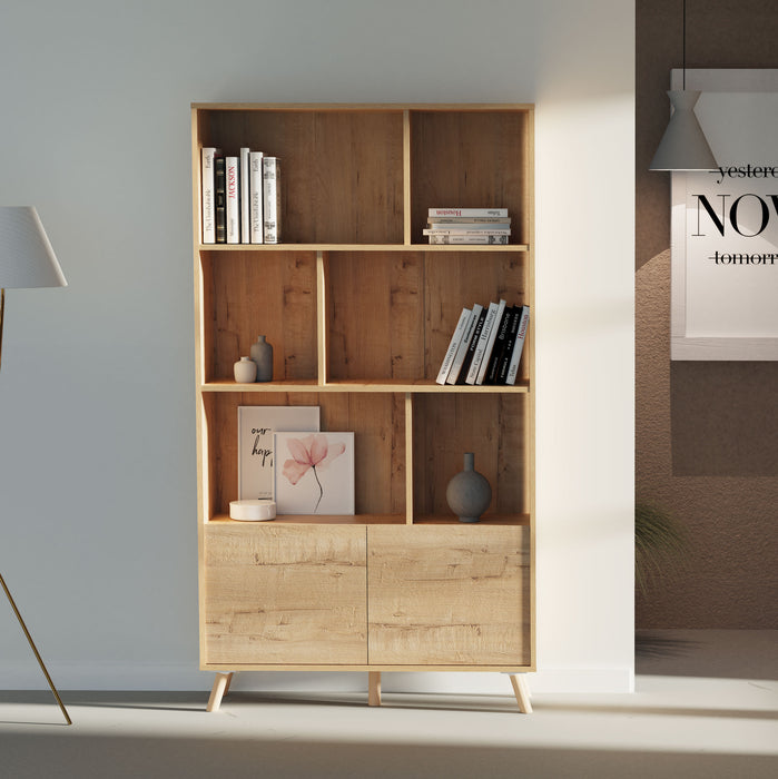 MUEBLES PITARCH Librería Oslo Roble Gold