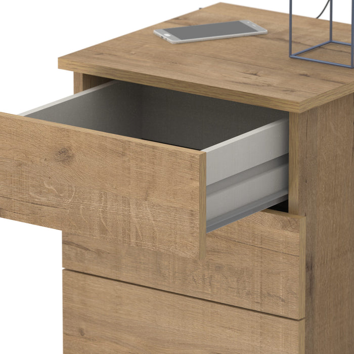 MUEBLES PITARCH Mesita 3 Cajones Dana Roble gold