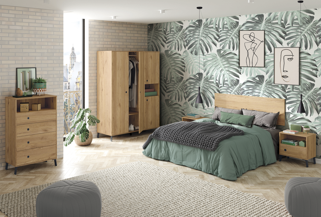 PITARCH FURNITURE Camila Oak Gold Side Table