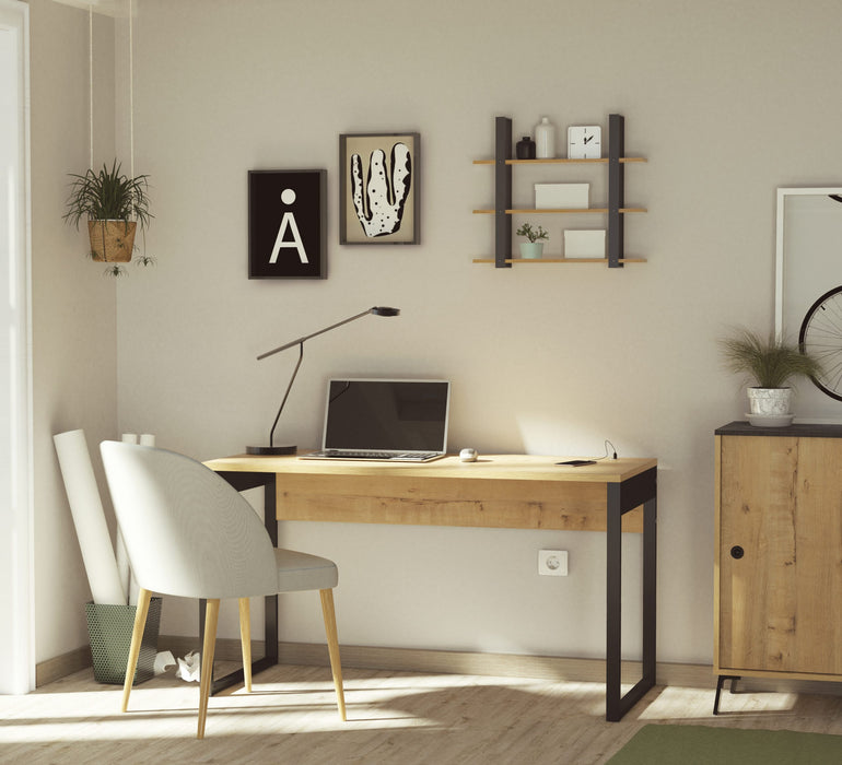 MUEBLES PITARCH Mesa Nexus Roble Gold/pata negra