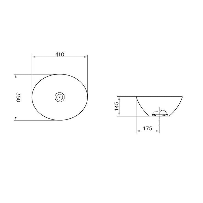 SANITANA CUP Sink Above Counter White