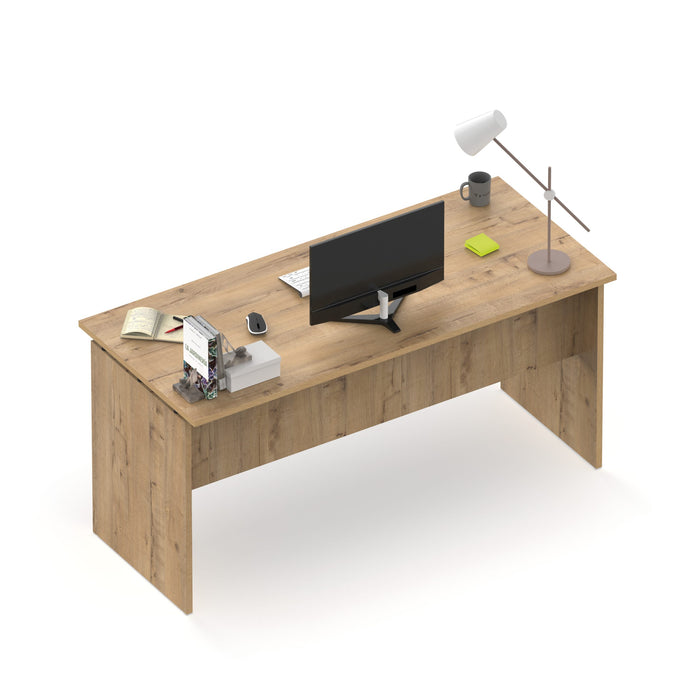 MUEBLES PITARCH Mesa Despacho Rivoli Roble Gold/pivote negro