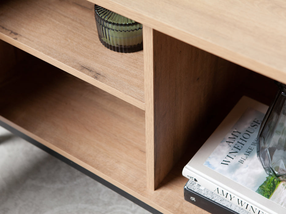 MUEBLES PITARCH Mueble TV Paris Roble Gold/Imitación mármol