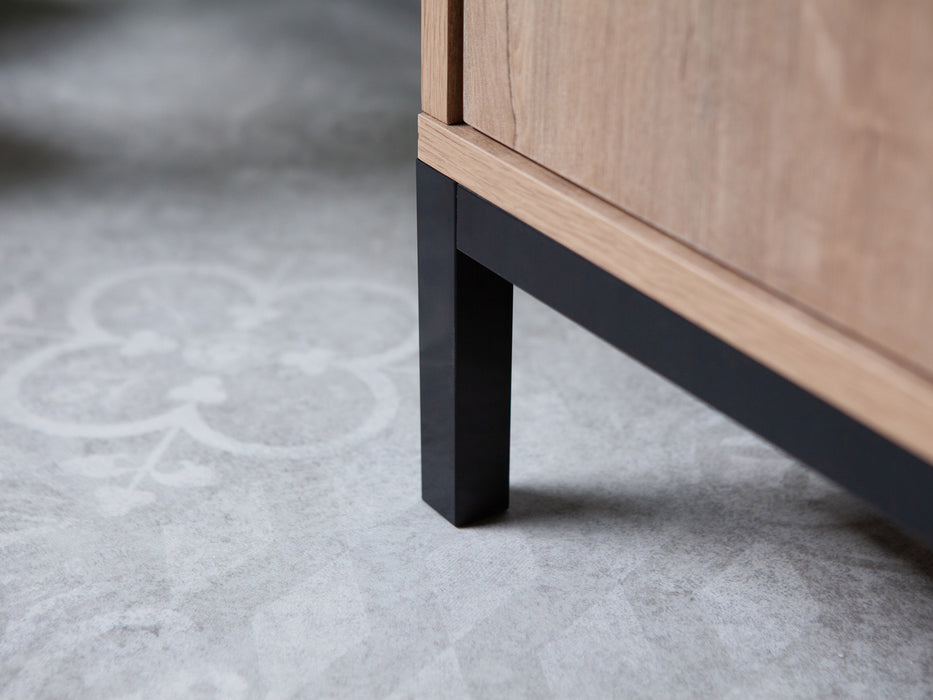 MUEBLES PITARCH Mueble TV Paris Roble Gold/Imitación mármol