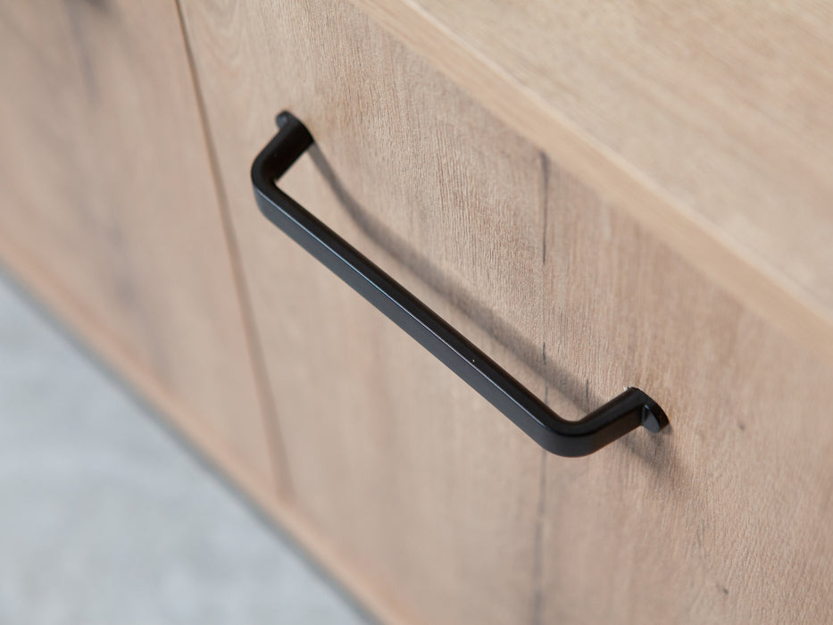 PITARCH FURNITURE Paris Sideboard Oak Gold/Marble Imitation