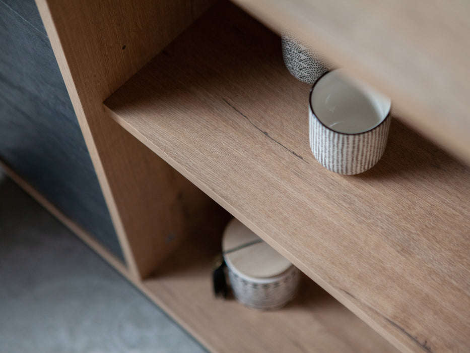 PITARCH FURNITURE Paris Sideboard Oak Gold/Marble Imitation