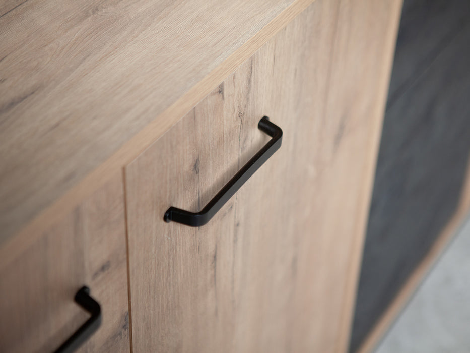 MUEBLES PITARCH Mueble TV Paris Roble Gold/Imitación mármol