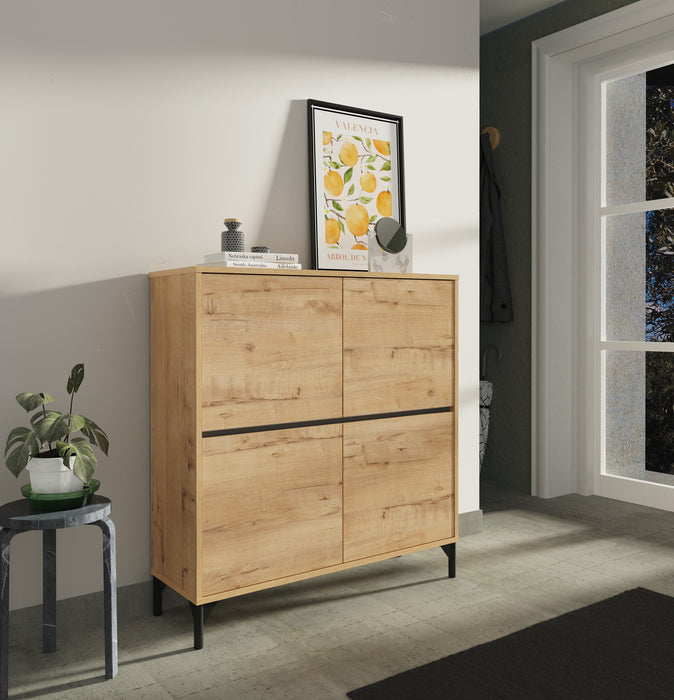 MUEBLES PITARCH Recibidor-zapatero Tokio Roble Gold