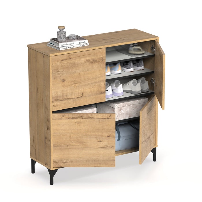 MUEBLES PITARCH Recibidor-zapatero Tokio Roble Gold