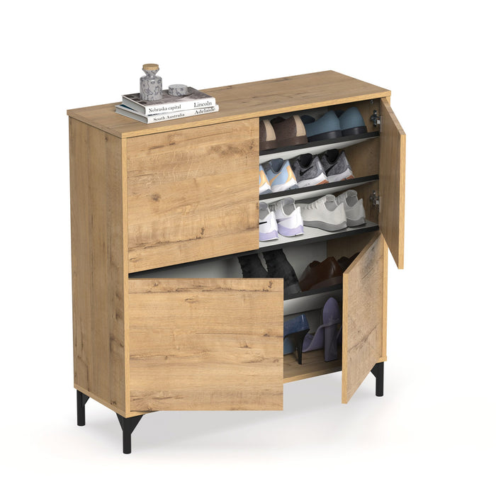 MUEBLES PITARCH Recibidor-zapatero Tokio Roble Gold