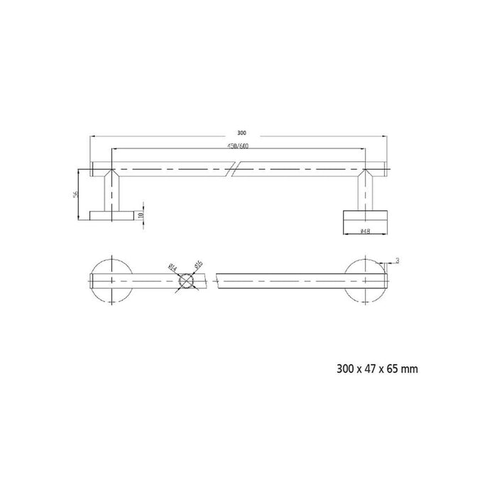 SALGAR 14691 RHIN Hotel Chrome Towel Rack