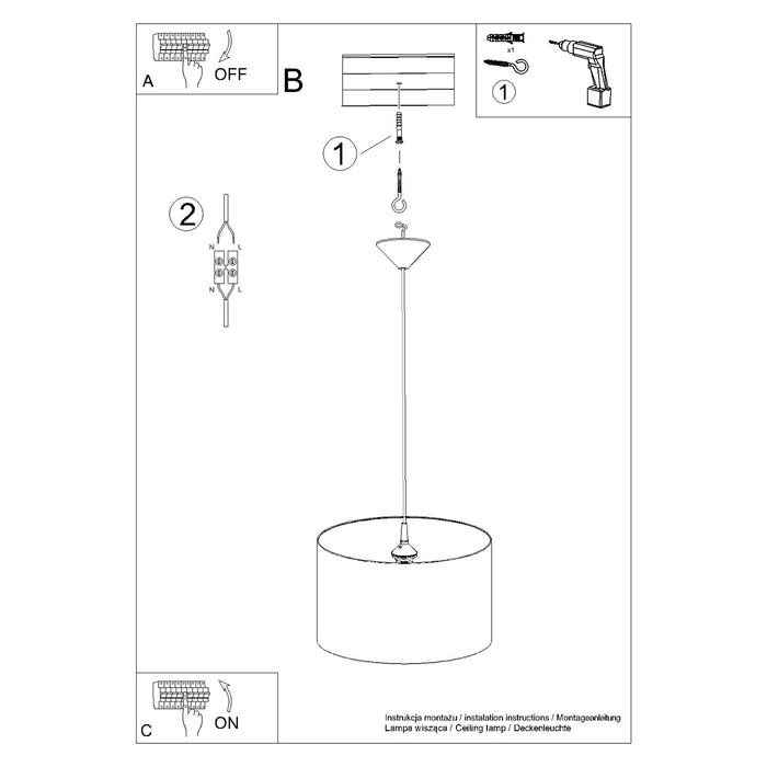 SOLLUX SL.1425 FOOTBALL A 40 Pendant Lamp