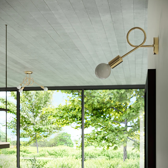 SOLLUX SL.1438 LOOP 5 Araña Oro Brillante