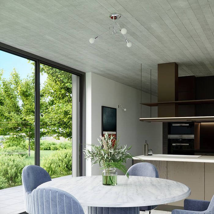 SOLLUX SL.1440 LOOP 3 Araña Cromada