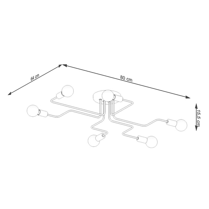 SOLLUX SL.1443 VECTOR 6 Lamp White