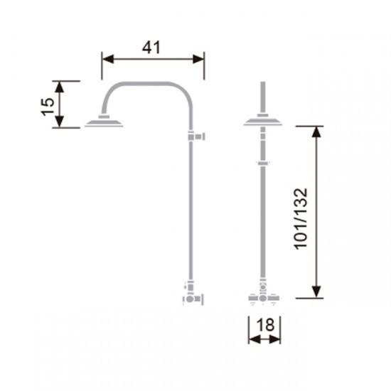 KASSANDRA CAROLA Columna Monomando Ducha II 3 a 5 Días Kassandra 