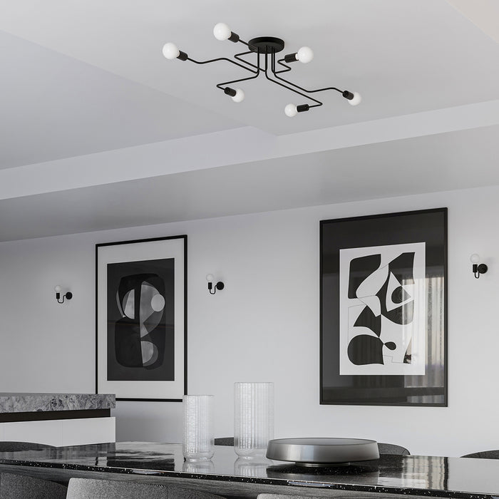 SOLLUX SL.1446 VECTOR 6 Lamp Black