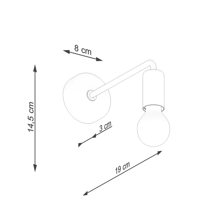 SOLLUX SL.1449 NORAH Aplique Negro