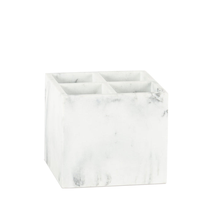 ANDREA HOUSE AX23015 White Marble Square Organizer