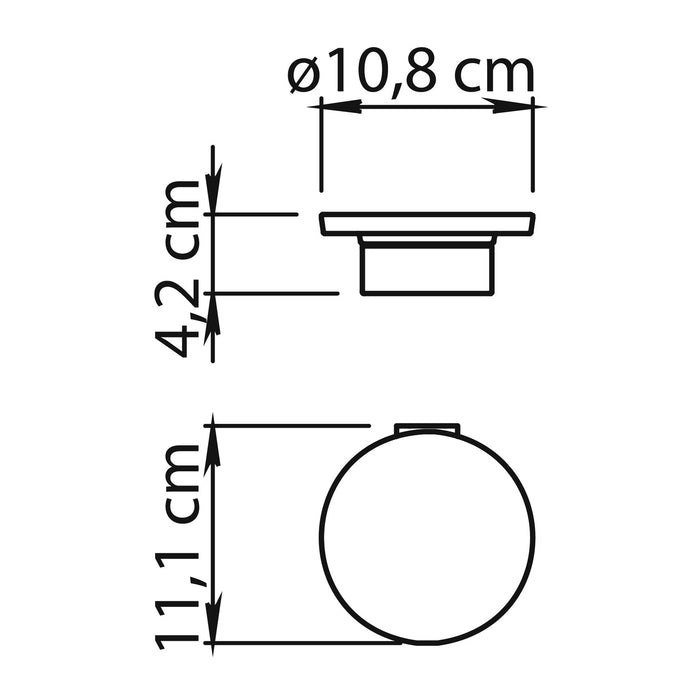 GEDY PI118800000 PIRENEI Jabonera Oro Mate