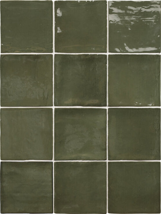 CARMEN A039196 SEVILLE GREEN 10x10 Azulejo Esmaltado