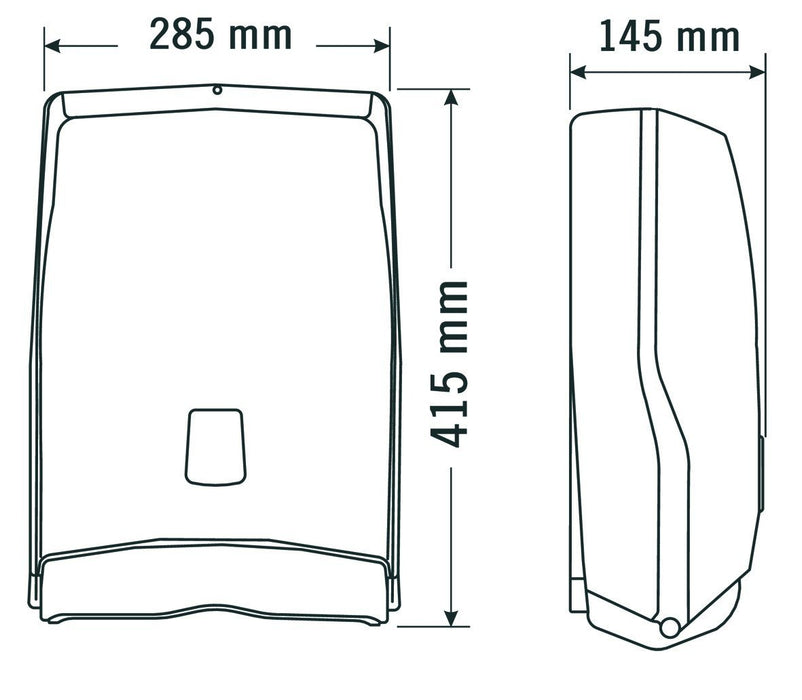 MEDICLINICS DT0505 Dispensador Toalla ABS Blanco 5 a 7 Días Mediclinics 