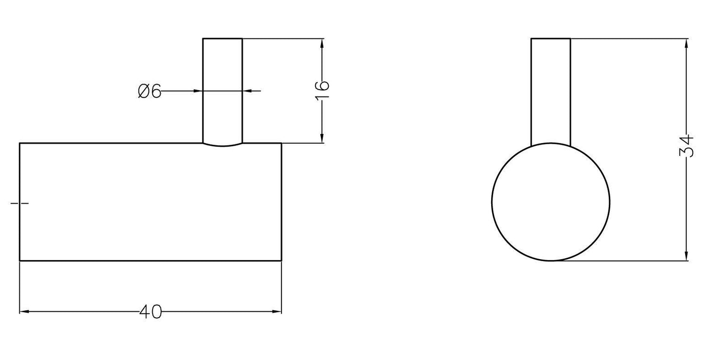 MEDICLINICS AI0010CS Percha simple pared Acero Mate