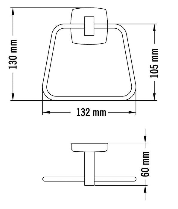 MEDICLINICS AI0115CS Toallero acero mate 5 a 7 Días Mediclinics 