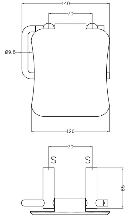 MEDICLINICS AI0080C Portarollos con tapa acero Brillo 5 a 7 Días Mediclinics 