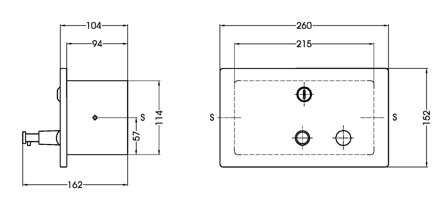 MEDICLINICS DJE0010CS Dosificador De Jabón Empotrado 1,4 Litros 5 a 7 Días Mediclinics 