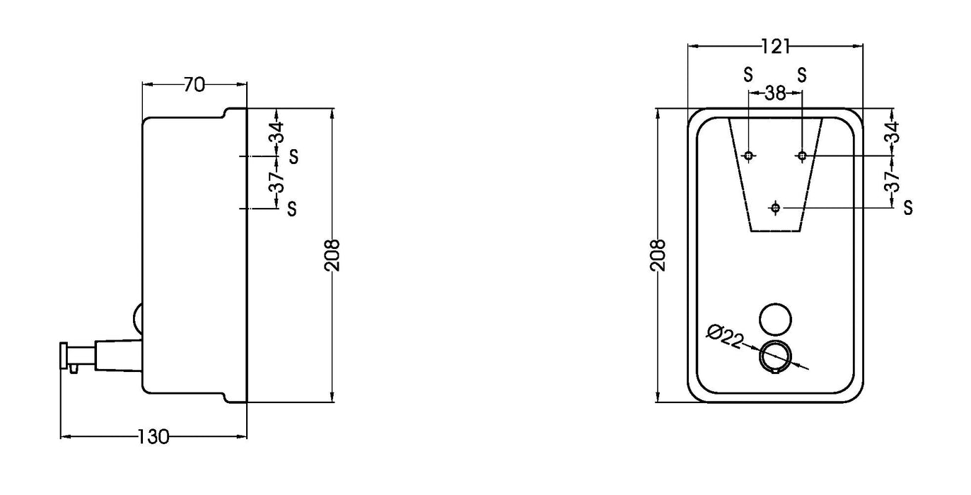 MEDICLINICS DJ0111C Dosificador Vertical Inox Brillo 5 a 7 Días Mediclinics 
