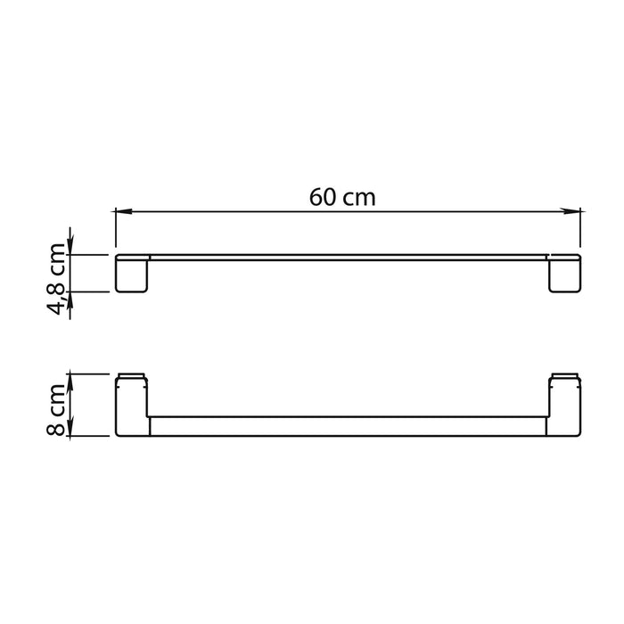 GEDY A9216013000 IL GIGLIO Toallero Cromo