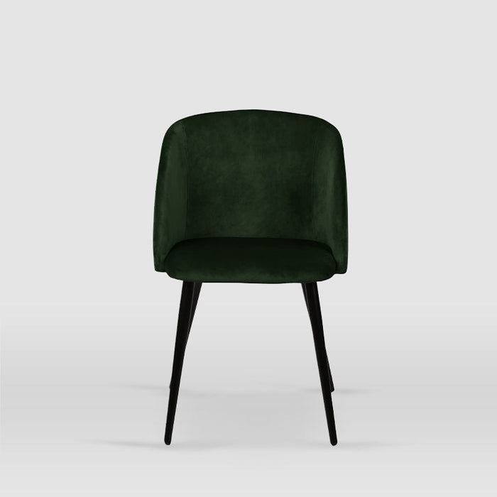 FURNITURE STYLE FS7066VBOTVEL IRIA Pack 4 Sillas de Comedor Terciopelo Color Verde