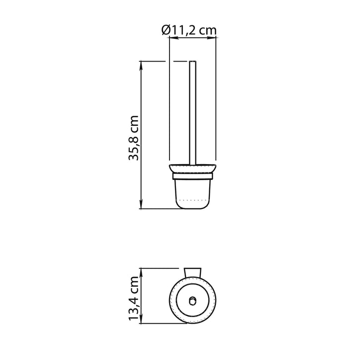 GEDY TN330313000 TONALE Chrome Toilet Brush Holder