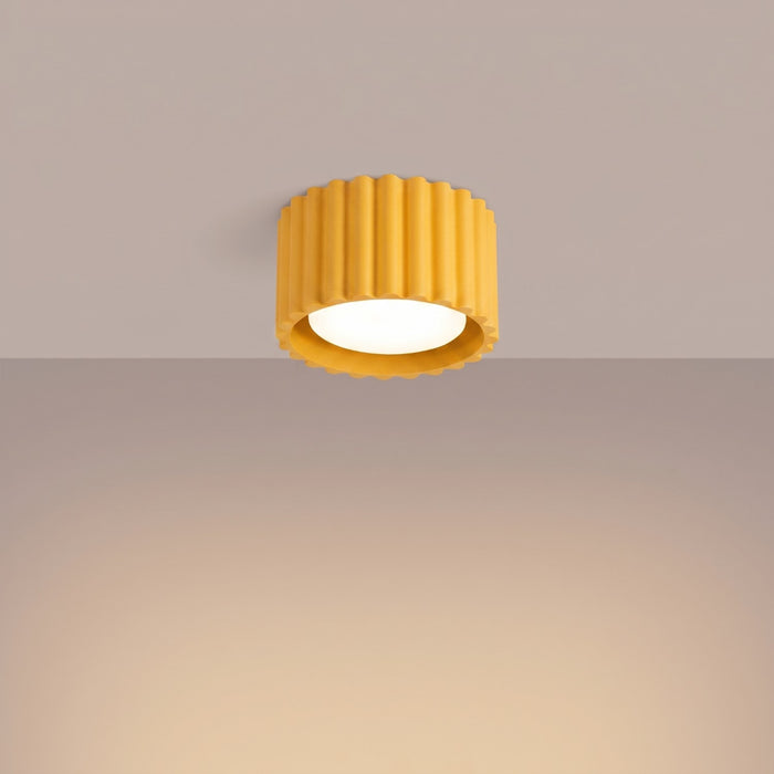 SOLLUX SL.2416 Plafón AURA 1 amarillo Gx53