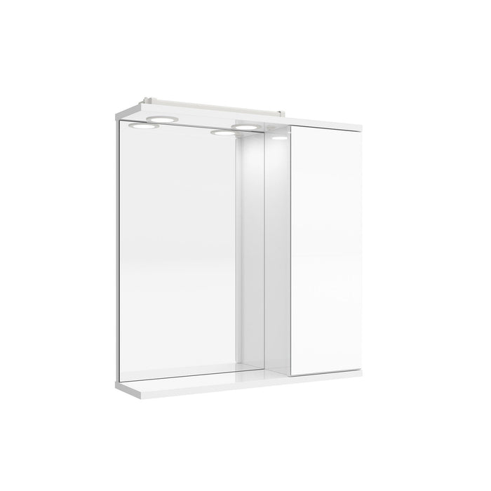 SALGAR 97365 LOIRA Armario Camerino Repisa 1 Puerta Espejo Blanco