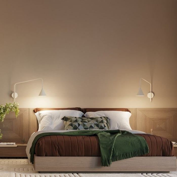 SOLLUX SL.2494 Aplique de pared NOX 1 beige con interruptor