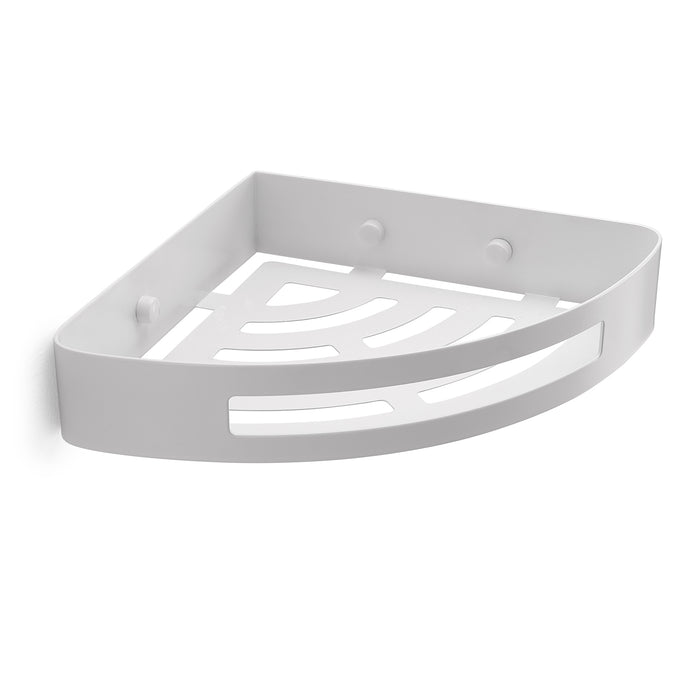 GEDY 24790200000 NERVA Porta objetos de ducha angular blanco mate