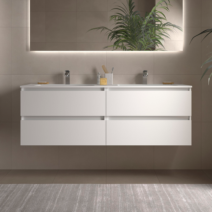 SALGAR 110417 BEQUIA Vanity unit 160 cm Matt White Color