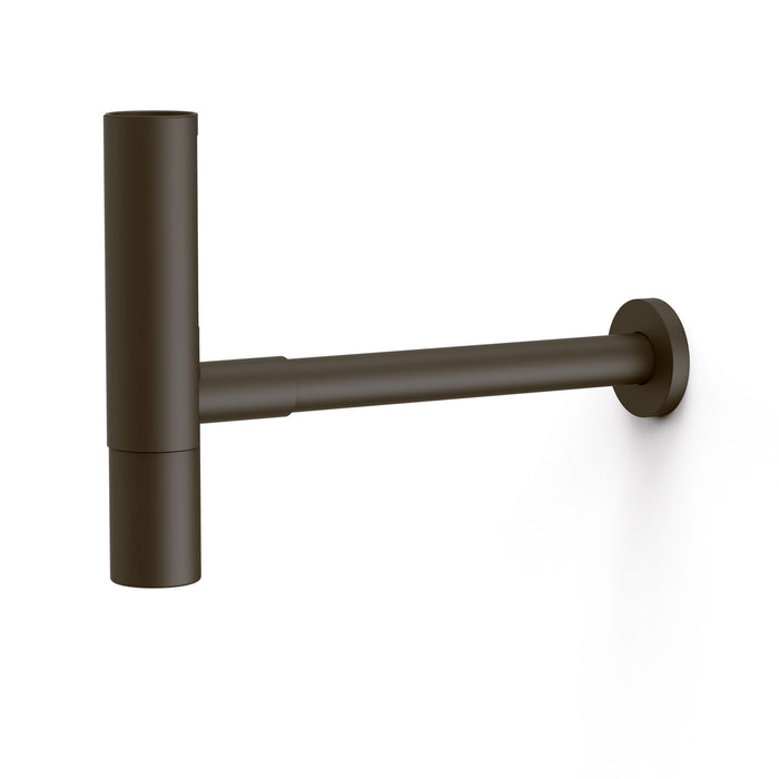 TRES 16110342KMB FAUCET ACCESSORIES Telescopic Round Inspectable Siphon with Skirt for Sink Black Bronze Color