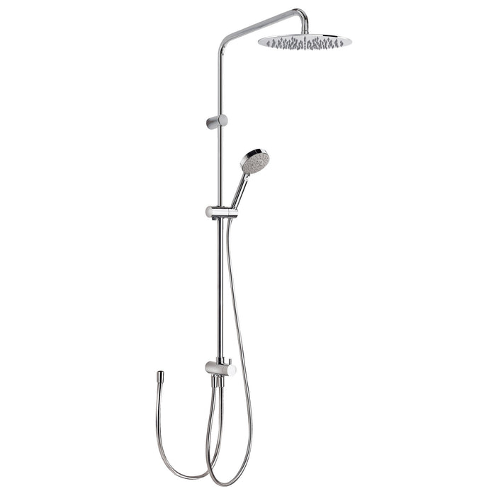 TRES 161475 Adjustable Fixed Shower Bar Set Chrome