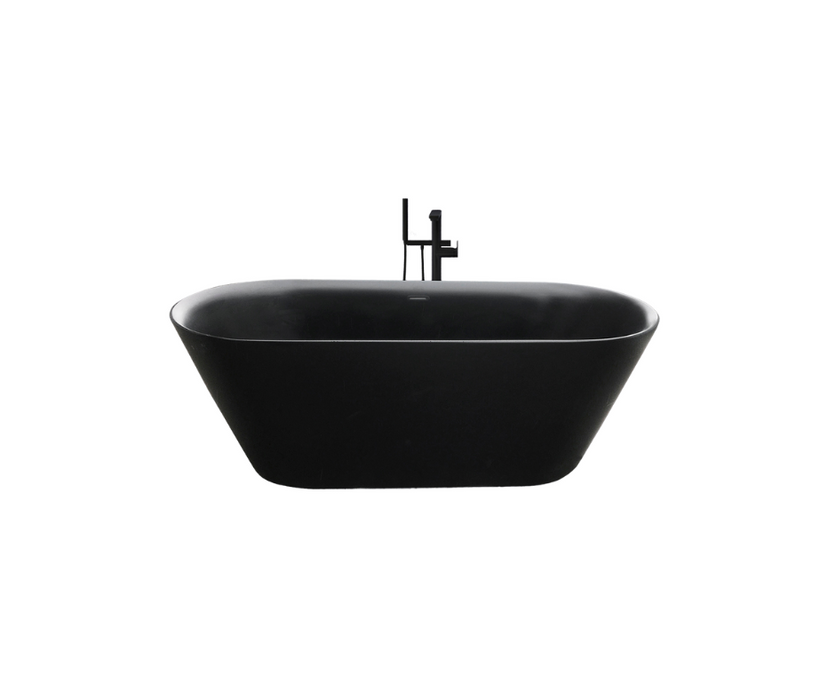AQUORE 25083 TASMANIA Bañera Exenta Acrílico Negro Mate