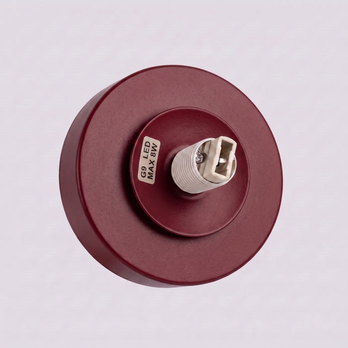 SOLLUX SL.2249 Aplique Yoli 1 Borgoña Con Interruptor