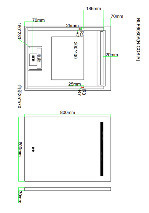 AQUORE NICOSIA Espejo Led
