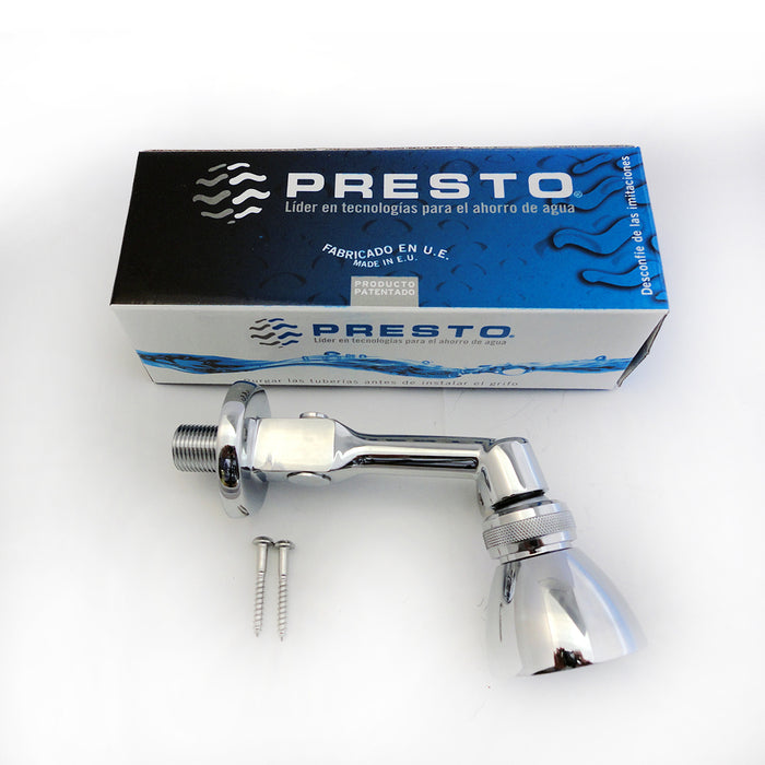 PRESTO 29300 Rociador orientable con brazo muro Cromo