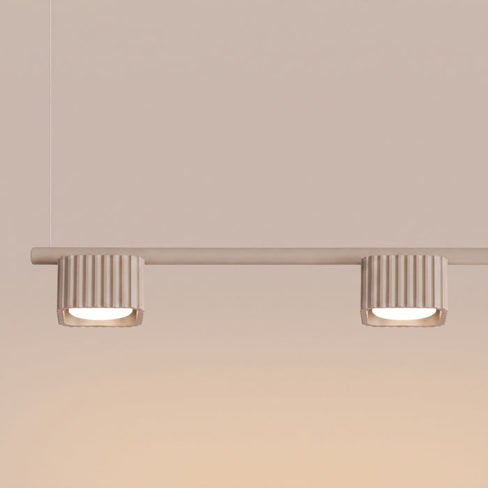 SOLLUX SL.3041 Lámpara De Araña Riff 4 Taupe Gx53