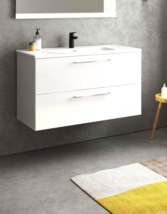 ROYO EASY Mueble+Lavabo Suspendido Blanco